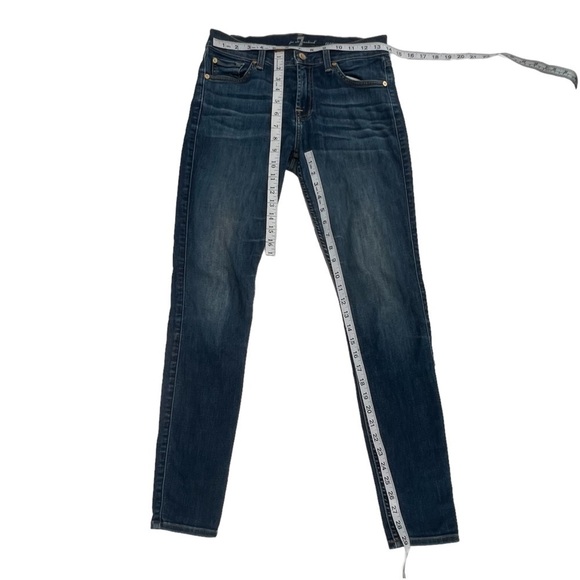 7 For All Mankind Junior’s Gwenevere Ankle Skinny Mid Rise Jeans Size 26 - Picture 5 of 5